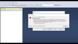 HOW TO FIX CANNOT CONNECT TO SQL SERVER ERROR [upl. by Cooperman276]