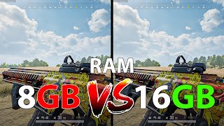 PUBG  8GB RAM VS 16GB RAM  1080p [upl. by Massab65]