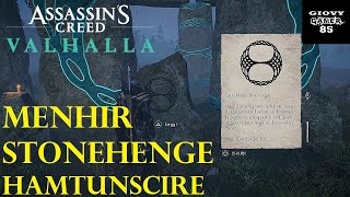 ASSASSINS CREED VALHALLA  MENHIR HAMTUNSCIRE  STONEHENGE  Misteri  Soluzioni  Gameplay  ITA [upl. by Kirstyn]