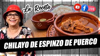 Chilayo de espinazo de puerco La Receta [upl. by Katleen]