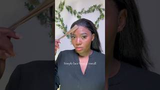 Simple lace frontal installation [upl. by Wolfe202]