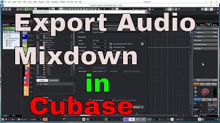 Export Audio Mixdown in Cubase [upl. by Latoye]