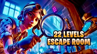 22 Level IQ Escape Room All Levels Fortnite [upl. by Laura]