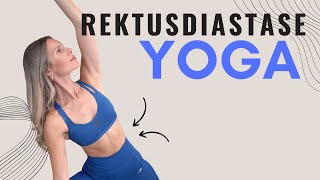 20 MIN Rückbildungsyoga  Rektusdiastase schließen im Flow  68 Wochen nach Geburt [upl. by Avenej]