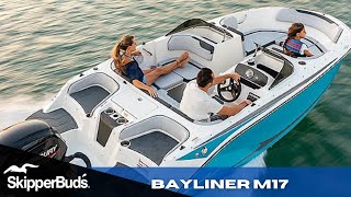 2022 Bayliner M17 Bow Rider Boat Tour SkipperBuds [upl. by Iak]