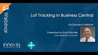 Lot Tracking in Business Central [upl. by Vitkun]