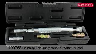 BUSCHiNG ArtNr 100768 EinschlagReinigungspresse für Schmiernippel [upl. by Calmas]