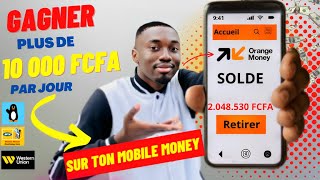 Cette application te paie 10 000 FCFAjour sur ton MTN MONEY ou ORANGE MONEY depuis lAfrique [upl. by Edras]