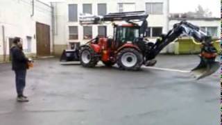 Backhoe Loader Huddig 1260 w Remote Control [upl. by Naicad]