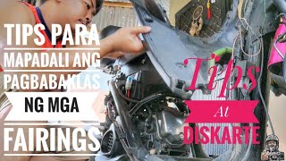 Mio 125 TEKNIK SA PAGBABAKLAS NG MGA FAIRINGS JEHMSMOTO CHENMOTOfi KENMOTORGEARS [upl. by Nahtnanhoj761]