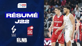 Lyon Villeurbanne vs Strasbourg  Résumé 20222023  LNB Officiel [upl. by Westley634]