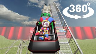 360° VR Pomni  Roller Coaster The Amazing Digital Circus [upl. by Burnsed]