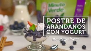 Postre de arándanos con Yogurt [upl. by Aynuat]