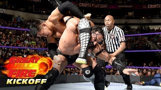 Akira Tozawa vs Neville  Cruiserweight Championship Match WWE Great Balls of Fire Kickoff 2017 [upl. by Ozzie98]