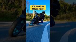 POV What it feels like cornering the Yamaha MT 03 in Thailand  BikeWale shorts [upl. by Amelia369]