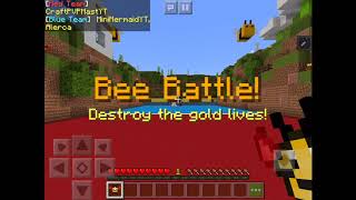 Battle Bees  Minecraft PE  EmeraldTNTking [upl. by Yaakov]