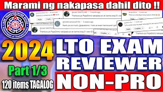 LTO EXAM REVIEWER 2024 FOR NON PROFESSIONAL DRIVERS LICENSE PART 1 [upl. by Inol]