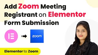 How to Add Zoom Meeting Registrant on Elementor Form Submission  Elementor Form to Zoom [upl. by Yffub]