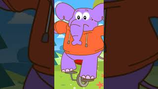 One Little Elephant Song for Kids nurseryrhymes shorts kidssong abclearningclub [upl. by Amees]