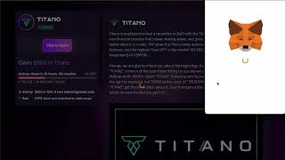 FREE CRYPTO AIRDROP  CLAIM TITANO INVEST TOKEN 2023 [upl. by Julian]