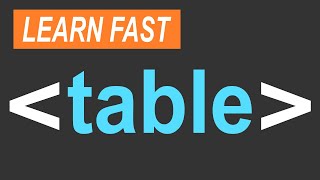 HTML table Tag HTML Tutorial for Beginners [upl. by Naesar103]