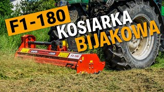 Kosiarka bijakowa 180 cm szerokości koszenia  F1180 REMETCNC [upl. by Harms382]