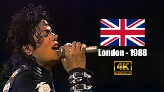 Michael Jackson  Wanna Be Startin Something  Live in Wembley July 16th 1988 4K60FPS [upl. by Esela]