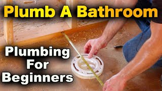 How To Plumb A Bathroom In 20 Minutes  Beginners Guide [upl. by Kowalski823]