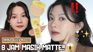 Review Emina Daily Matte BB Cream amp Compact Powder💛 8 Jam Masih Matte [upl. by Ronalda]