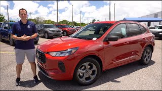 Is the 2023 Ford Escape STLine a BETTER compact SUV than a Toyota RAV4 [upl. by Rawna]