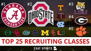 College Football Signing Day Top 25 Recruiting Classes For 2021 [upl. by Manny129]