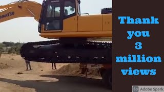 Komatsu PC 350 new machine unloading [upl. by Ila]