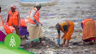 The Man Clearing 9000 Tons of Trash From Mumbai’s Beaches [upl. by Nilson]