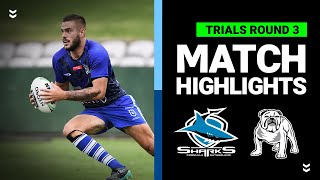 Sharks v Bulldogs Match Highlights  PreSeason Trials Round 3  NRL [upl. by Olwen291]