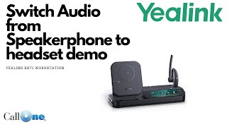 Seamless Audio Switching Using Yealink BH71 Workstation Speakerphone and Headset [upl. by Annahpos]