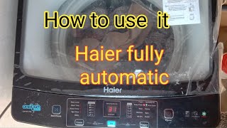 Honest Review of Haier Automatic washing MachineFull DemoFull Automatic HWM8582685 KG [upl. by Reddy]