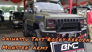 Daihatsu Feroza Taft Rocky modifikasi Monster Army offroad byarb metafora Work custom lampung [upl. by Halima]