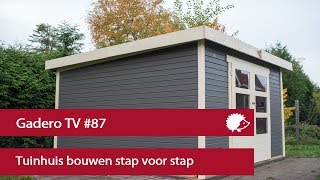 87 Tuinhuis bouwen stap voor stap [upl. by Nyllek]