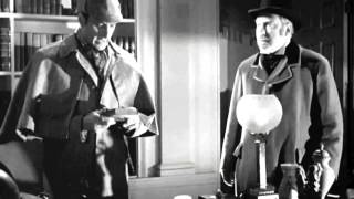 The Adventures of Sherlock Holmes Basil Rathbone 1939 Clip [upl. by Oniratac]