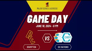 MSL FULL BROADCAST  Brampton Excelsiors vs Six Nations Chiefs  June 18 2024 [upl. by Adnohsat]