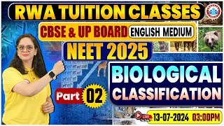 NEET 2025  Class 11 Biology  Biological Classification By Vandana Mam [upl. by Kurr]