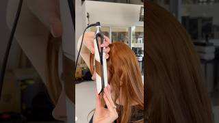 flat iron curls with ghd chronos 🤍🔥 ghdchronos hairtutorial flatironcurls [upl. by Lawley]