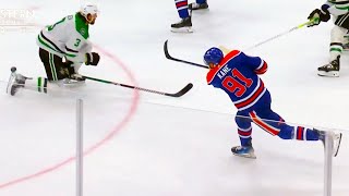 Chris Tanev Injury After Blocking Evander Kane Shot w his Foot  Oilers vs Stars Game 4 Highlights [upl. by Photima]