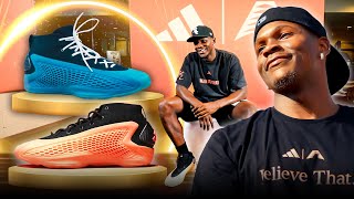 Anthony Edwards Unveils His Adidas AE1 Sneakers In Atlanta [upl. by Aynas]