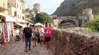 Mostar bridge in Bosnia and Herzegovina August 20 2024 [upl. by Elisha]