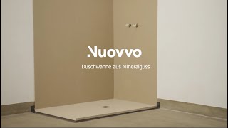 Installation der Nuovvo Duschwanne aus Harz und Mineralguss [upl. by Nabala540]