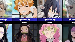 Who Are the Secret Crushes of Demon Slayer Characters [upl. by Verda919]