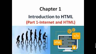 Std 10 Computer Chapter 1 Introduction to HTMLPart 1 Basic termstag amp element Structure of HTML [upl. by Annahsed]