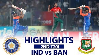 IND vs BAN 2nd T20I Highlights DELHI T20I India vs Bangladesh  RINKUNitish  Match Highlights [upl. by Innej]