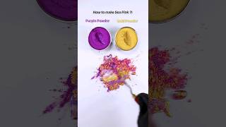 How to make Sea Pink with Color Powders🎨 colormixing satisfying asmr [upl. by Dowd30]